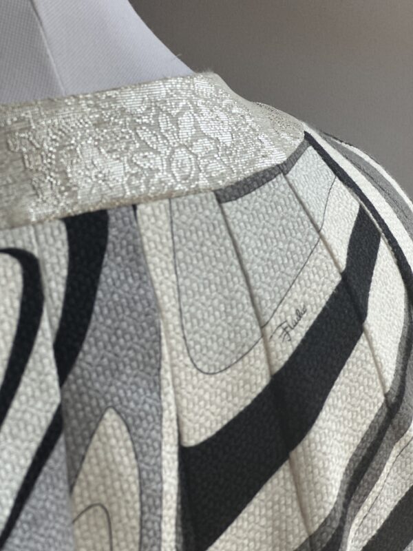 Emilio Pucci Silver Black Spring 2007 Runway Coat