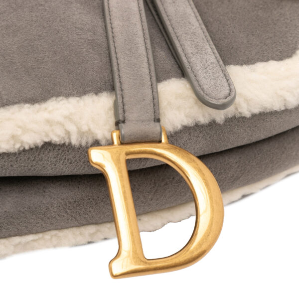 Christian Dior Shearling Saddle Bag (2020)