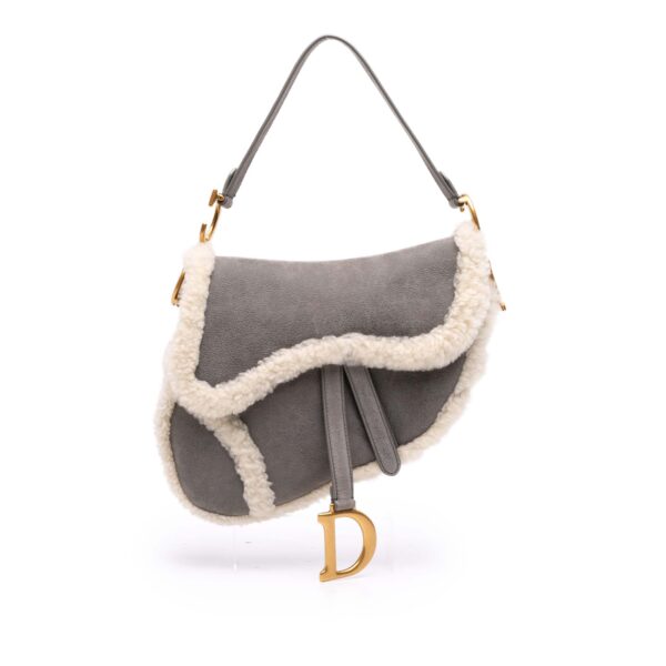 Christian Dior Shearling Saddle Bag (2020)