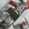 Fendi Silver Sequin Baguette (1998/1999)