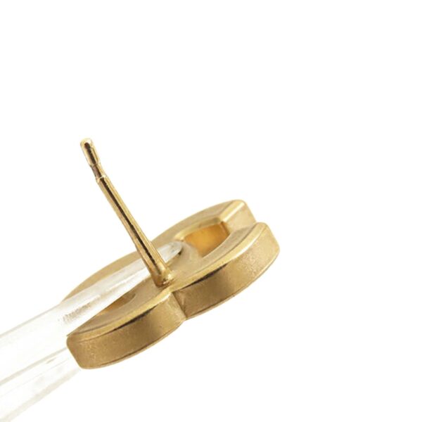 Chanel Gold Plated CC Crystal Earrings (2021)