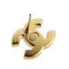 Chanel Gold Plated CC Crystal Earrings (2021)