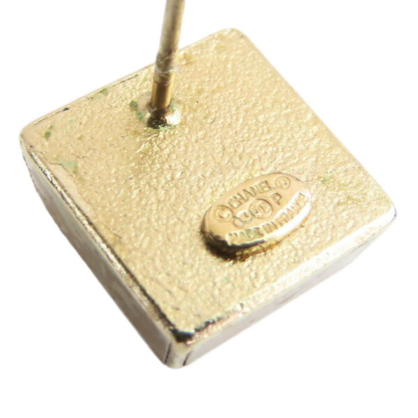 Chanel Square Button Earrings (2003)