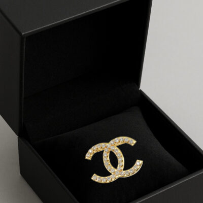 Chanel Gold Plated Brooch (2023)