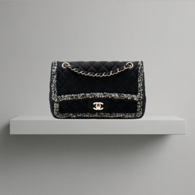 Chanel Medium Classic Denim &Tweed Single Flap (2018/2019)