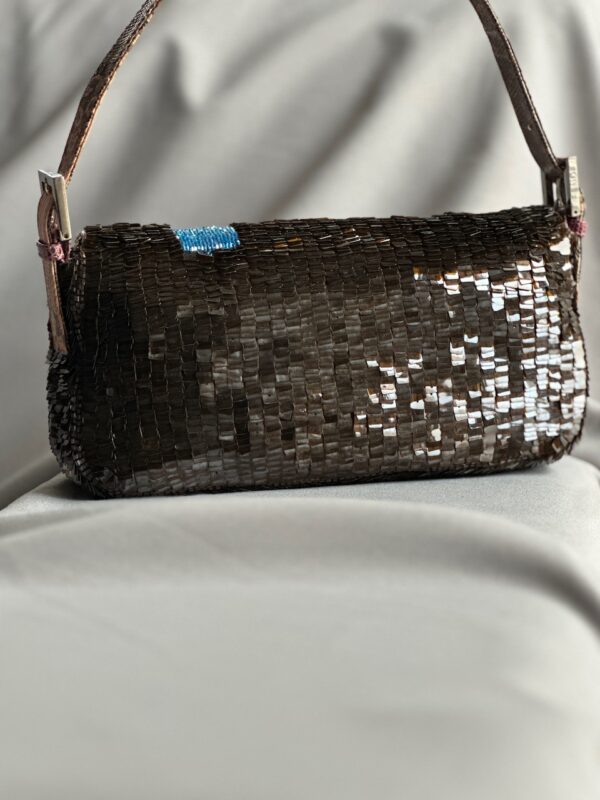 IMG_5143 Fendi Brown Sequin Baguette (1999)