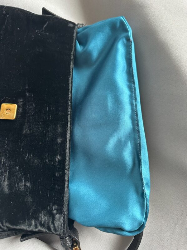 IMG_5278 Fendi Black Velvet Baguette (2005)