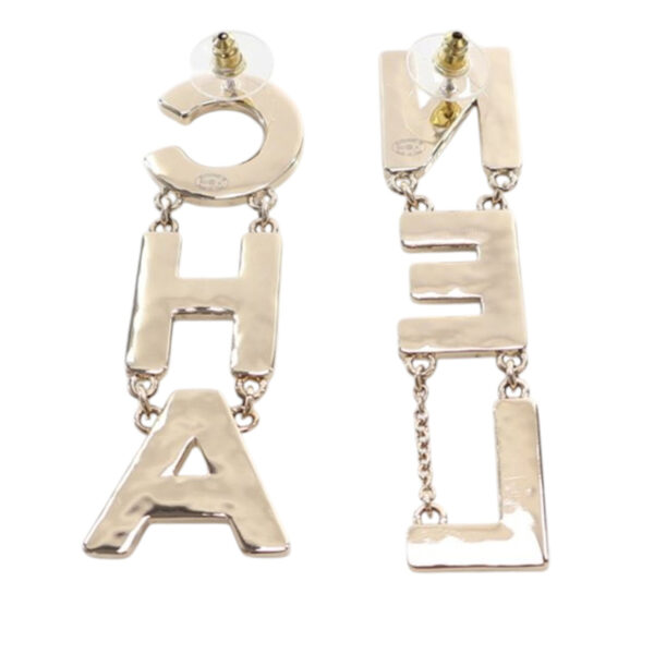 Chanel "Cha-Nel" Gold and Enamel Earrings (2022)