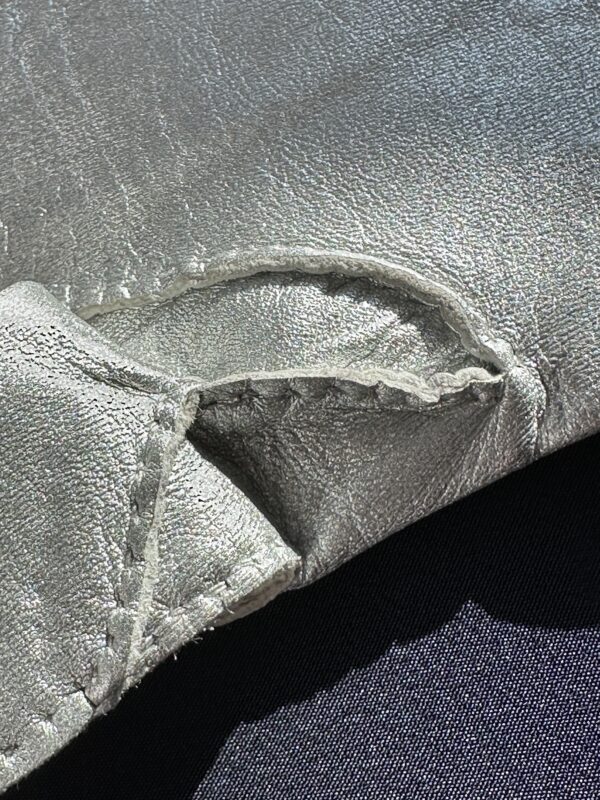 img_4509 Chanel Silver Leather Gloves