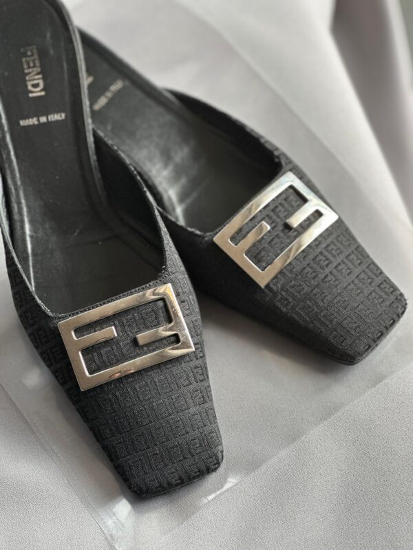 img_1386-2 Fendi Vintage Mini Monogram Zucchino Sabot
