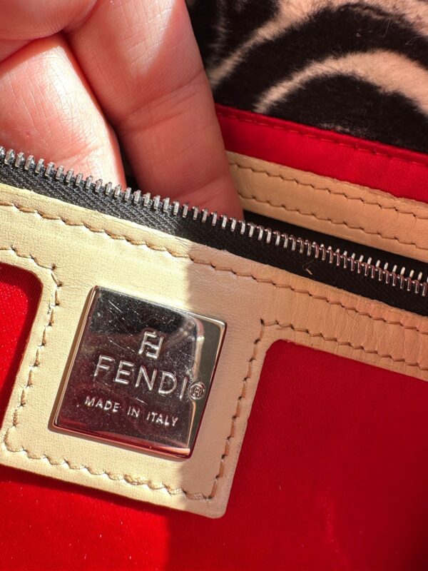 Fendi Zebra Printed Faux Fur Baguette (2000)