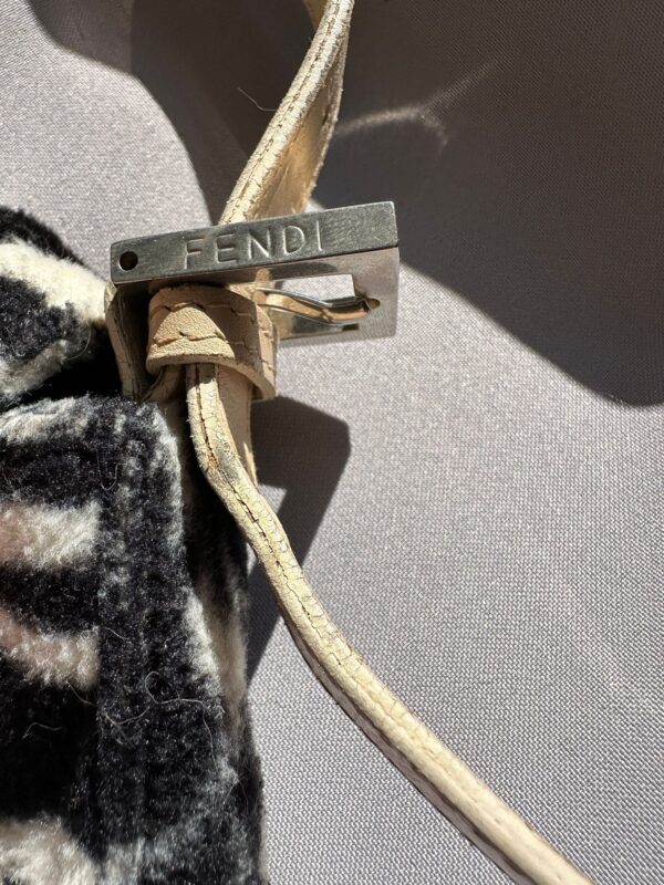 Fendi Zebra Printed Faux Fur Baguette (2000)