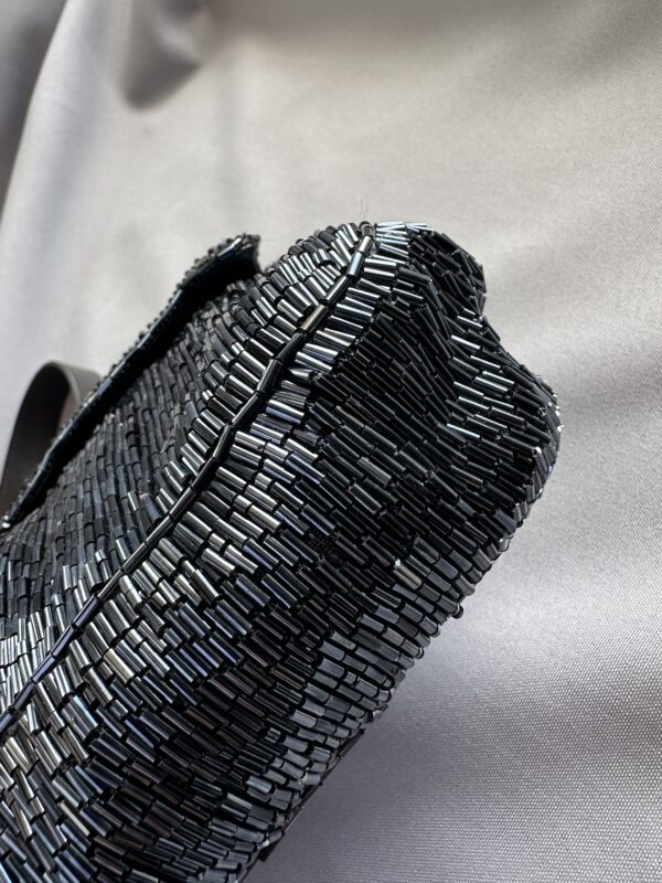 IMG_7146 Fendi Blue Metallic Beaded Baguette (1999/2000)