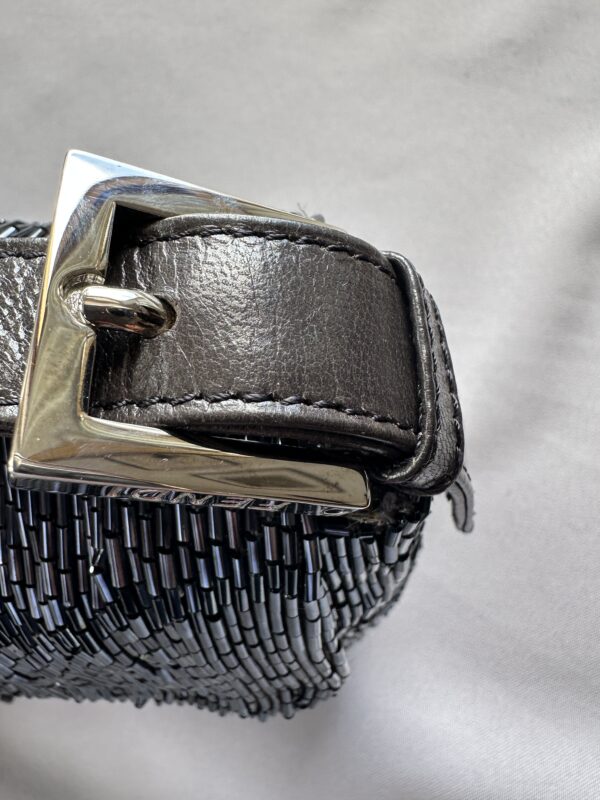 IMG_7149 Fendi Blue Metallic Beaded Baguette (1999/2000)