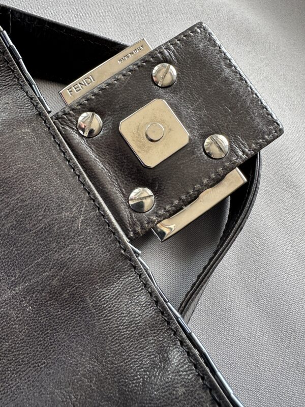 IMG_7153 Fendi Blue Metallic Beaded Baguette (1999/2000)