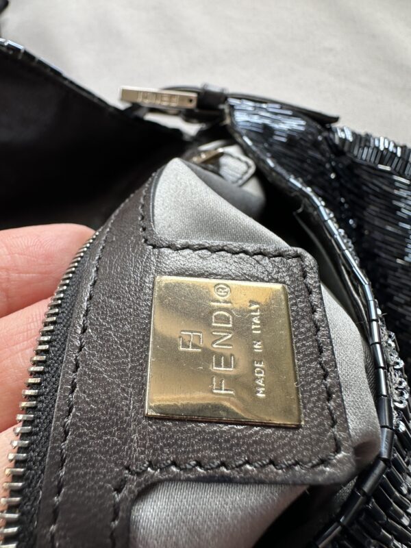 IMG_7154 Fendi Blue Metallic Beaded Baguette (1999/2000)