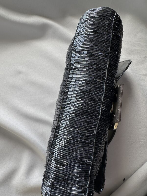 IMG_7163 Fendi Blue Metallic Beaded Baguette (1999/2000)