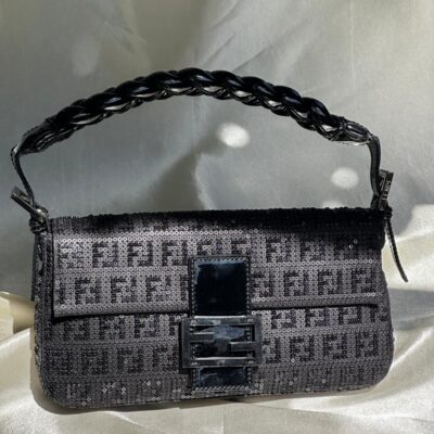 Fendi 2Ways Sequined FF Zucchino Baguette (Limited edition 2008)
