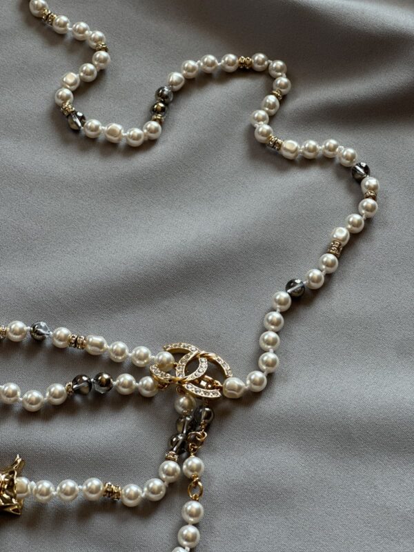 Chanel Pearl Belt Necklace Fish Head (2023)