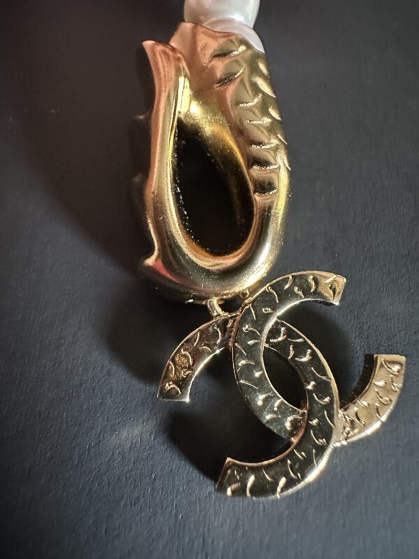 Chanel Pearl Belt Necklace Fish Head (2023)