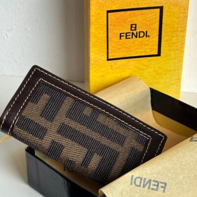 Fendi Vintgae Zucca Monogram Key Holder (1997)