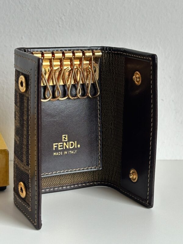 IMG_7011 Fendi Vintgae Zucca Monogram Key Holder (1997)