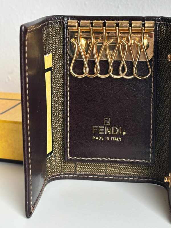 IMG_7012 Fendi Vintgae Zucca Monogram Key Holder (1997)