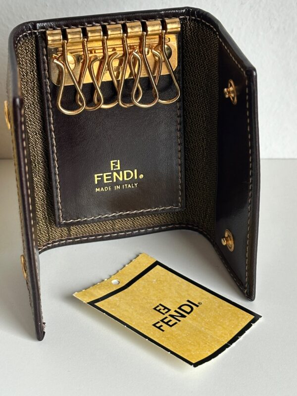 IMG_7014 Fendi Vintgae Zucca Monogram Key Holder (1997)