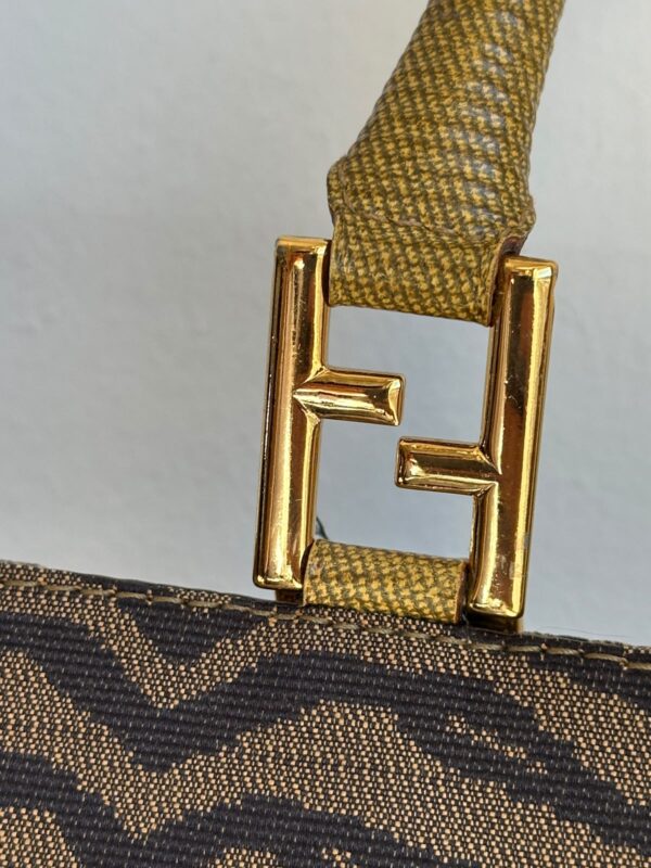 IMG_8469 Fendi Zebra Print Vintage Tote Bag (1996)