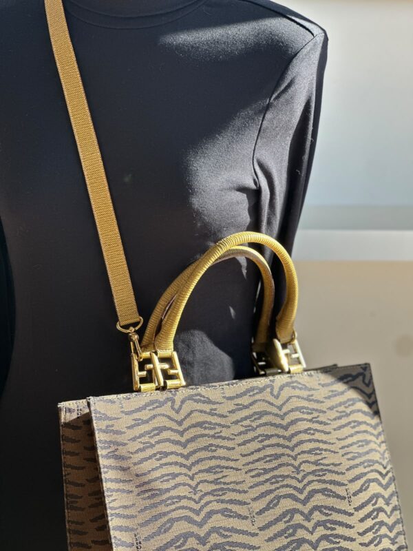 IMG_8471 Fendi Zebra Print Vintage Tote Bag (1996)