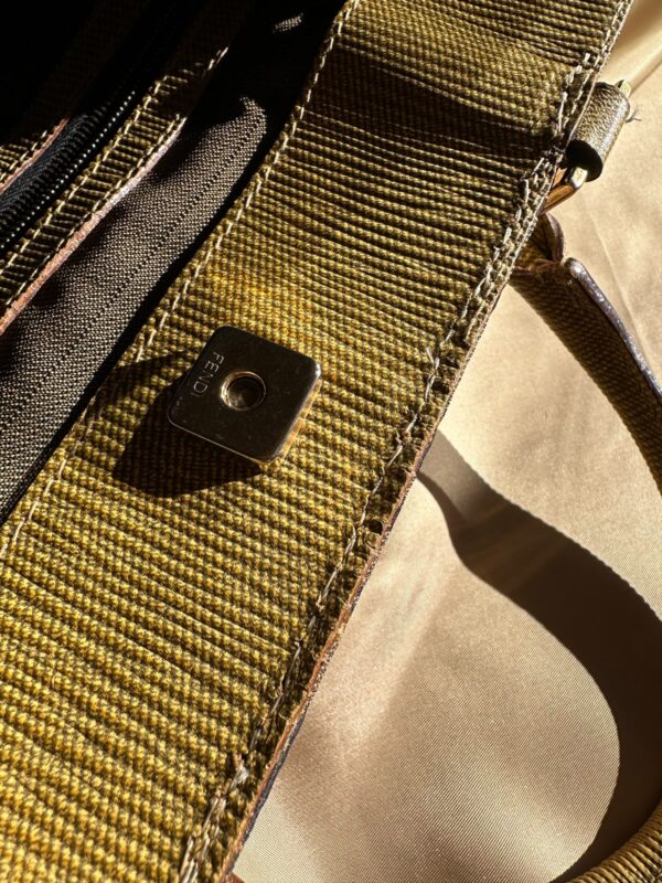 IMG_8485 Fendi Zebra Print Vintage Tote Bag (1996)