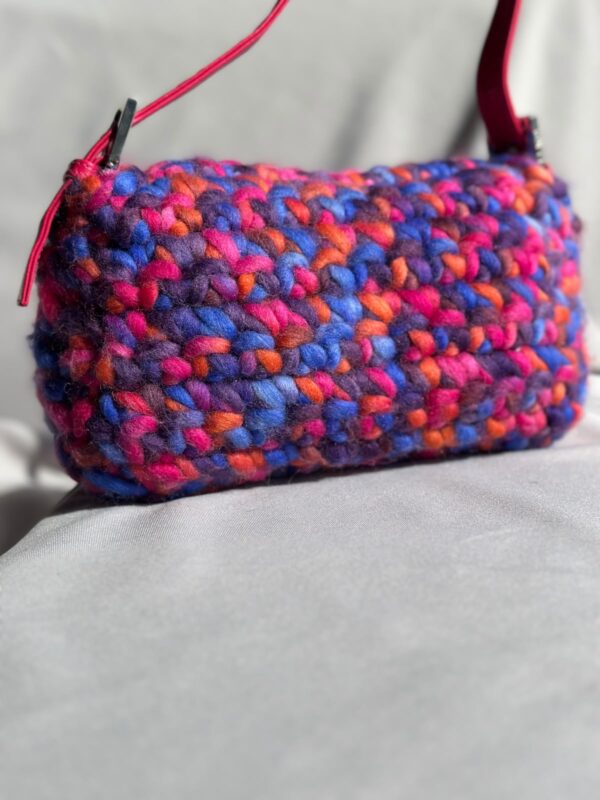 Fendi Multicolor Wool Crochet Baguette (1999)