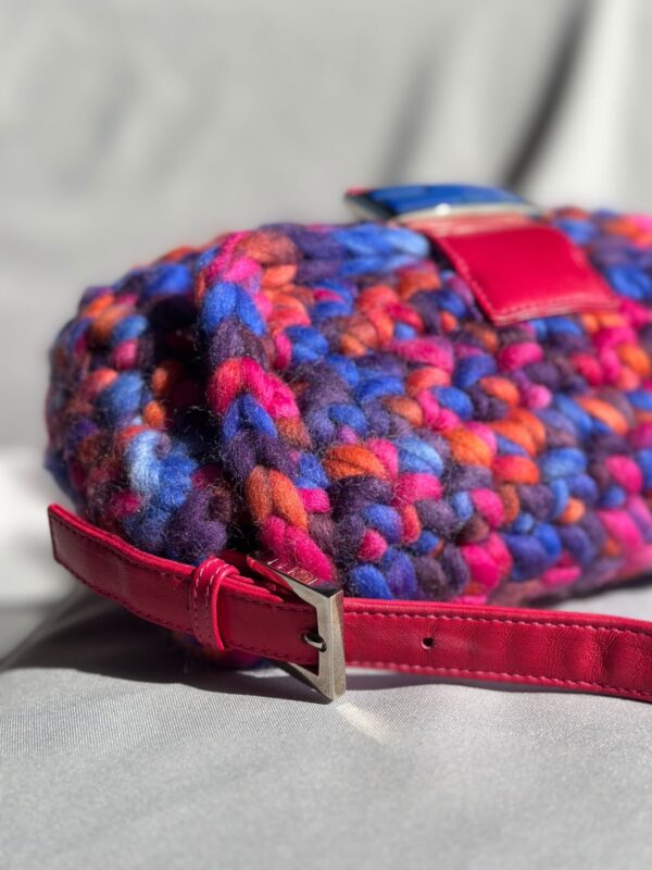 Fendi Multicolor Wool Crochet Baguette (1999)