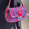 Fendi Multicolor Wool Crochet Baguette (1999)