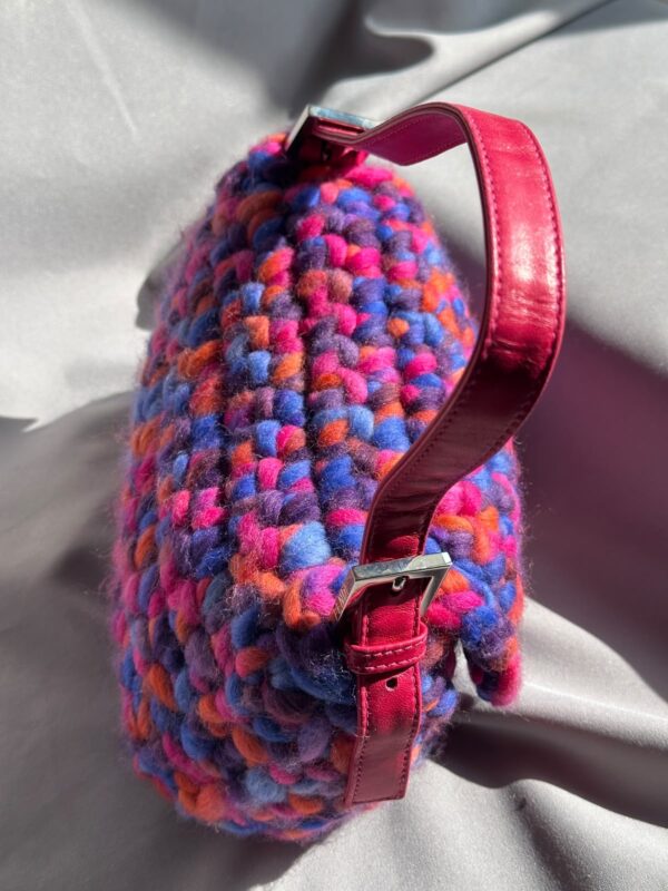 Fendi Multicolor Wool Crochet Baguette (1999)