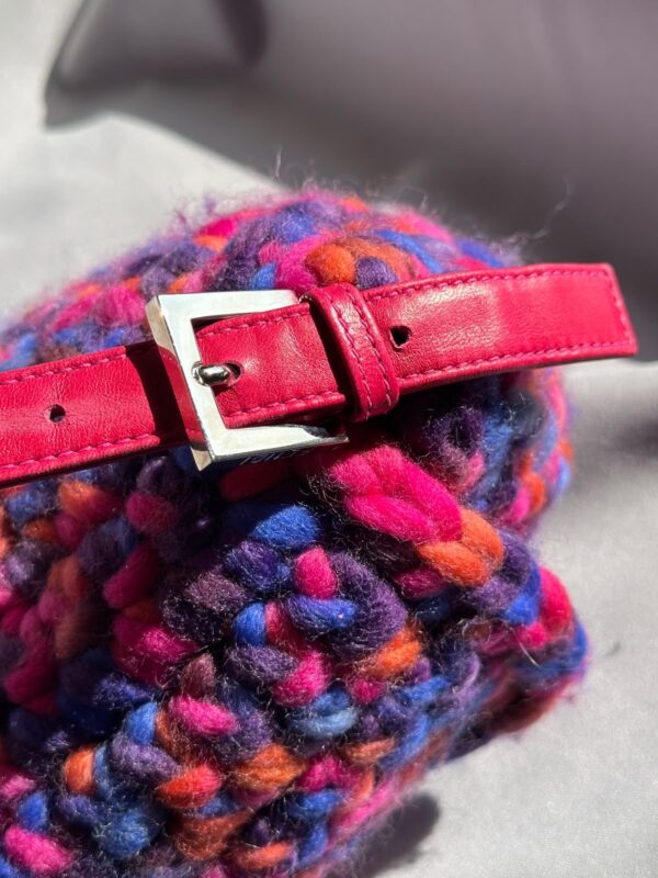 Fendi Multicolor Wool Crochet Baguette (1999)