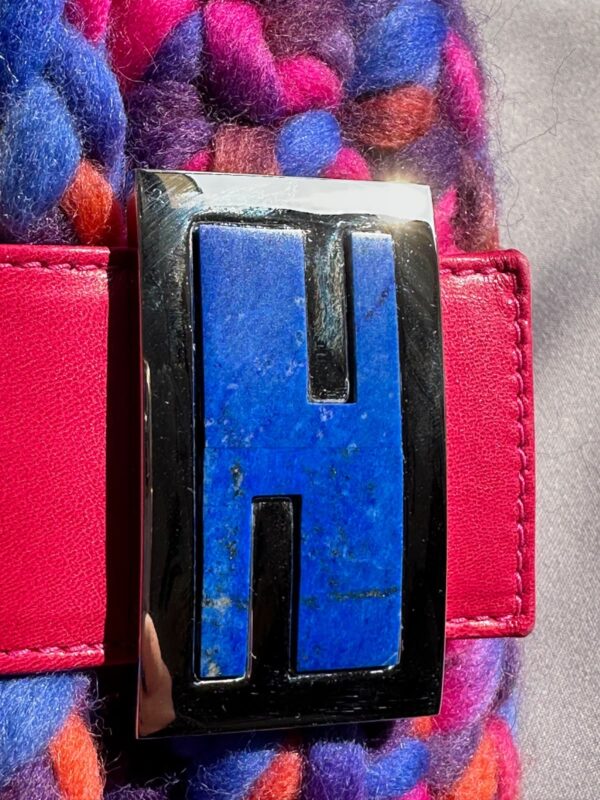 Fendi Multicolor Wool Crochet Baguette (1999)