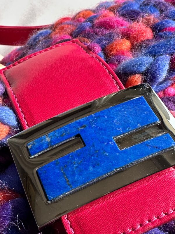 Fendi Multicolor Wool Crochet Baguette (1999)