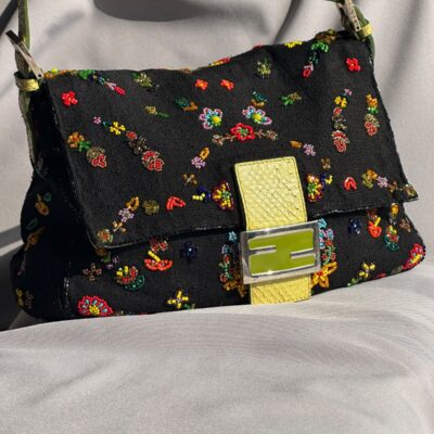 Fendi Floral Beaded Mamma Baguette (2000)