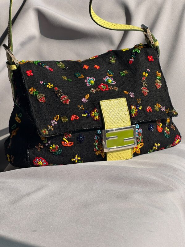 Fendi Floral Beaded Mamma Baguette (2000)