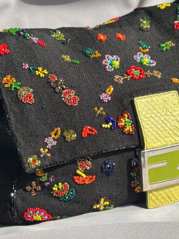 Fendi Floral Beaded Mamma Baguette (2000)