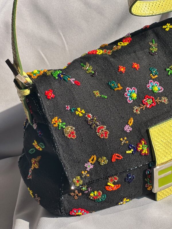 Fendi Floral Beaded Mamma Baguette (2000)