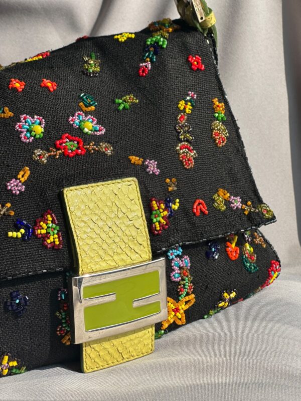 Fendi Floral Beaded Mamma Baguette (2000)