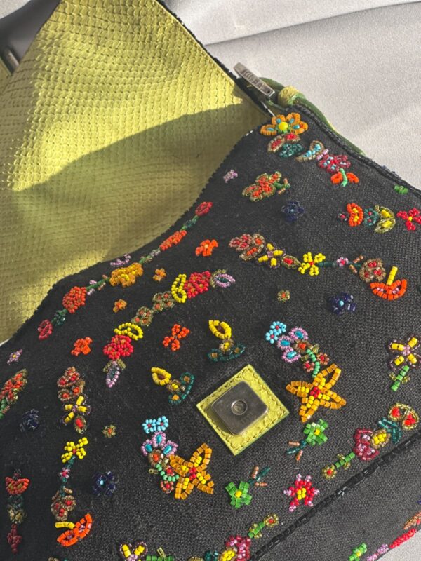 Fendi Floral Beaded Mamma Baguette (2000)