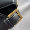 Fendi Black Leather Flap Baguette (2023)